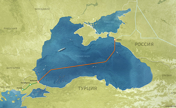 Морской газопровод "Турецкий поток"
