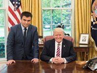 Президент США Дональд Трамп и министр иностранных дел Украины Павел Климкин Президент США Дональд Трамп и министр иностранных дел Украины Павел Климкин