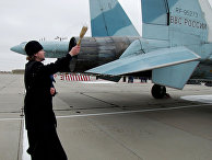 Освящение самолетов Су-27 Освящение самолетов Су-27
