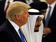 Визит Дональда Трампа в Саудовскую Аравия для участия в саммите арабских и мусульманских лидеров. 20 мая 2017