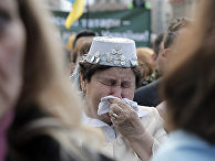 Митинг, посвященный 72-й годовщине депортации крымских татар в Киеве Митинг, посвященный 72-й годовщине депортации крымских татар в Киеве