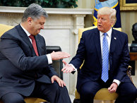 Президент Украины Петр Порошенко и президент США Дональд Трамп Президент Украины Петр Порошенко и президент США Дональд Трамп