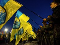 Участники марша по случаю 72-й годовщины образования Украинской повстанческой армии в Харькове Участники марша по случаю 72-й годовщины образования Украинской повстанческой армии в Харькове