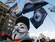 23 июля 2017. Участник на марше «За свободный интернет» в Москве 23 июля 2017. Участник на марше «За свободный интернет» в Москве