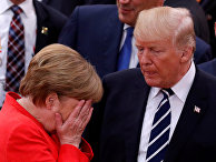 Канцлер Германии Ангела Меркель и президент США Дональд Трамп в ходе саммита G20 в Гамбурге Канцлер Германии Ангела Меркель и президент США Дональд Трамп в ходе саммита G20 в Гамбурге