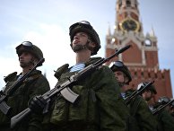 Празднование Дня ВДВ на Красной площади Празднование Дня ВДВ на Красной площади