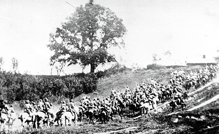 Первая конная армия в походе во время войны с белополяками. 1920 год