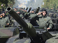 Солдаты польской армии во время ежегодного военного парада в честь Дня польской армии в Варшаве Солдаты польской армии во время ежегодного военного парада в честь Дня польской армии в Варшаве