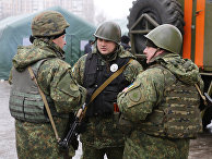 Украинские военные в Авдеевке Украинские военные в Авдеевке