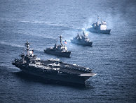 Американские и южнокорейские корабли на военных учениях Американские и южнокорейские корабли на военных учениях