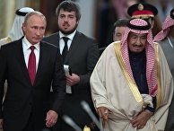 Президент РФ Владимир Путин и король Саудовской Аравии Сальман Бен Абдель Азиз Аль Сауд Президент РФ Владимир Путин и король Саудовской Аравии Сальман Бен Абдель Азиз Аль Сауд