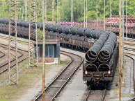 Ежедневная доставка труб для «Северного потока - 2» из Мюльхайма в Мукран Ежедневная доставка труб для «Северного потока - 2» из Мюльхайма в Мукран