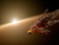 Так художник изображает столкновение двух небесных тел Так художник изображает столкновение двух небесных тел