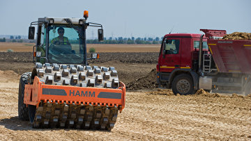 Строительство автомобильных подходов к мосту через Керченский пролив