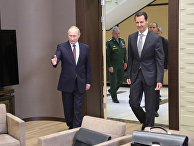 Президент РФ Владимир Путин и президент Сирии Башар Асад Президент РФ Владимир Путин и президент Сирии Башар Асад