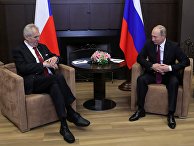 Владимир Путин и президент Чехии Милош Земан во время встречи. 21 ноября 2017 Владимир Путин и президент Чехии Милош Земан во время встречи. 21 ноября 2017