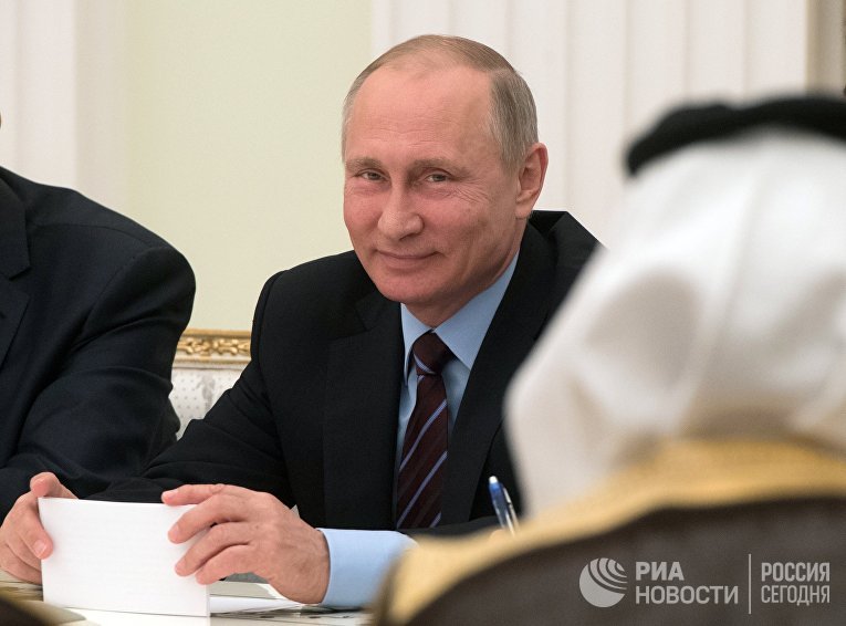 Встреча президента РФ Владимира Путина с заместителем наследного принца Саудовской Аравии Мухаммадом ибн Салманом Аль Саудом