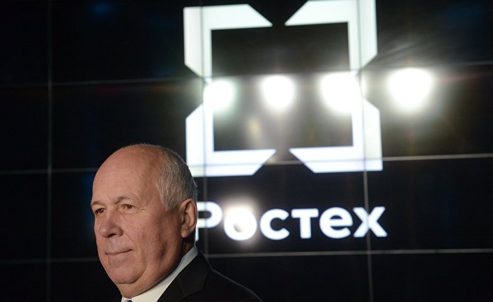 Генеральный директор Государственной корпорации "Ростехнологии" Сергей Чемезов на презентации нового бренда и концепции развития до 2020 года оружейного концерна "Калашников" в Москве