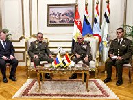 Министр обороны РФ Сергей Шойгу и министр обороны Египта Седки Собхи во время встречи. 29 ноября 2017 Министр обороны РФ Сергей Шойгу и министр обороны Египта Седки Собхи во время встречи. 29 ноября 2017
