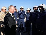 Президент РФ В. Путин посетил авиабазу Хмеймим в Сирии Президент РФ В. Путин посетил авиабазу Хмеймим в Сирии