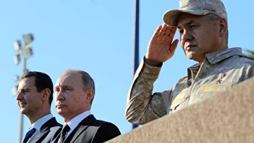 Президент РФ В. Путин посетил авиабазу Хмеймим в Сирии