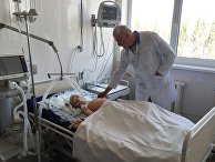Семилетний мальчик, пострадавший при обстреле севера Горловки Донецкой области, в реанимации городской больницы Семилетний мальчик, пострадавший при обстреле севера Горловки Донецкой области, в реанимации городской больницы