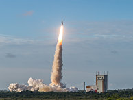 Старт ракеты Ariane-5 со спутниками связи с космодрома Куру. 5 октября 2016
