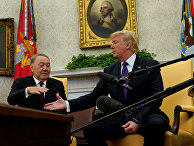 Президент США Дональд Трамп и президент Казахстана Нурсултан Назарбаев Президент США Дональд Трамп и президент Казахстана Нурсултан Назарбаев