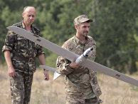 Украинский беспилотник во время учений Украинский беспилотник во время учений