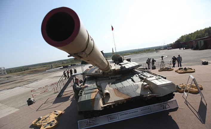 Танк Т-90АМ представленный на VIII Международной выставке вооружения