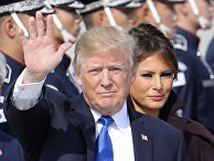 Президент США Дональд Трамп и первая леди Меланья Трамп
