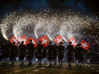 Барабанщики Top Secret Drum Corps на торжественной церемонии открытия X Международного военно-музыкального фестиваля "Спасская башня" в Москве Барабанщики Top Secret Drum Corps на торжественной церемонии открытия X Международного военно-музыкального фестиваля "Спасская башня" в Москве
