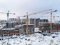 Строящиеся дома ЖК "Новые Ватутинки" на территории Новой Москвы вдоль Калужского шоссе Строящиеся дома ЖК "Новые Ватутинки" на территории Новой Москвы вдоль Калужского шоссе