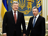 Президент Украины Петр Порошенко и специальный представитель США по Украине Курт Волкер в Киеве Президент Украины Петр Порошенко и специальный представитель США по Украине Курт Волкер в Киеве