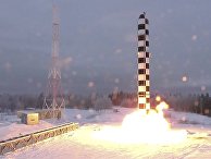Старт новой российской межконтинентальной баллистической ракеты Старт новой российской межконтинентальной баллистической ракеты