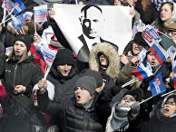Митинга в поддержку Владимира Путина на стадионе «Лужники» Митинга в поддержку Владимира Путина на стадионе «Лужники»