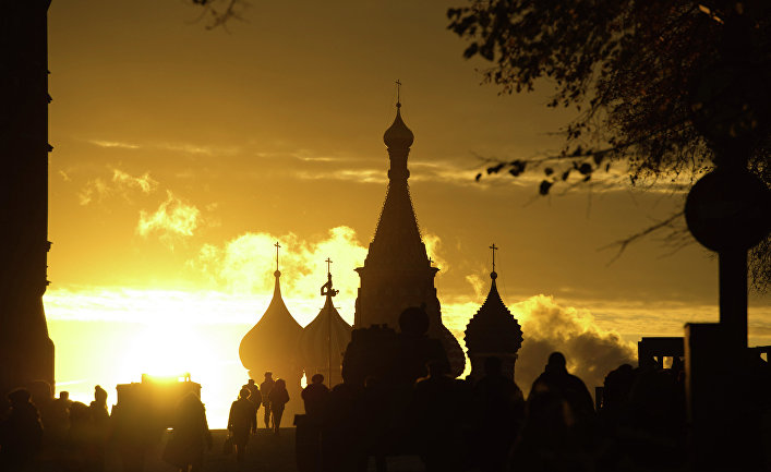 Вид на Собор Василия Блаженного на Красной площади