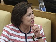 Заместитель председателя Комитета Государственной Думы РФ Ирина Роднина на пленарном заседании. 22 сентября 2017