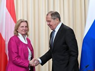 Встреча глав МИД РФ и Австрии С. Лаврова и К. Кнайсль Встреча глав МИД РФ и Австрии С. Лаврова и К. Кнайсль