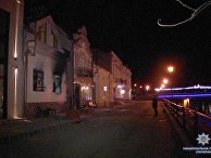 Последствия поджога здания офиса Общества венгерской культуры в Ужгороде Последствия поджога здания офиса Общества венгерской культуры в Ужгороде