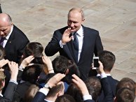 Президент РФ Владимир Путин после церемонии инаугурации в Кремле. 7 мая 2018 Президент РФ Владимир Путин после церемонии инаугурации в Кремле. 7 мая 2018