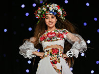 Юная участница на финале Всероссийского конкурса "Юная российская красавица 2017"