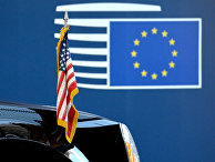 Флаги США и ЕС Флаги США и ЕС