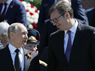 Президент РФ Владимир Путин и президент республики Сербии Александр Вучич Президент РФ Владимир Путин и президент республики Сербии Александр Вучич