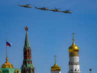Ударные вертолеты Ми-24П во время воздушной части военного парада, посвященного 73-й годовщине Победы в ВОВ Ударные вертолеты Ми-24П во время воздушной части военного парада, посвященного 73-й годовщине Победы в ВОВ