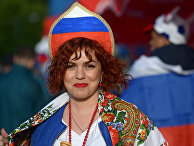 Болельщики перед матчем ЧМ-2018 по футболу между сборными России и Египта Болельщики перед матчем ЧМ-2018 по футболу между сборными России и Египта
