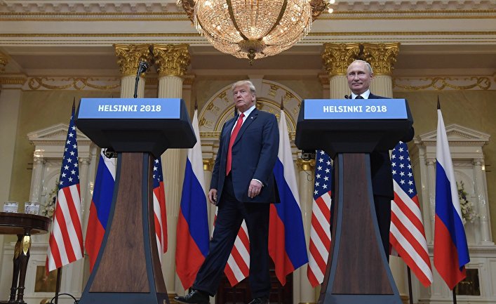 Встреча президента РФ Владимира Путина и президента США Дональда Трампа в Хельсинки