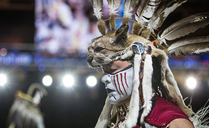 Фольклорный фестиваль индейцев Gathering of Nations в Альбукерке. 25 апреля 2015
