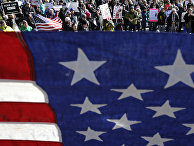 Акция протеста против российского вмешательства в выборы президента США в Бостоне Акция протеста против российского вмешательства в выборы президента США в Бостоне