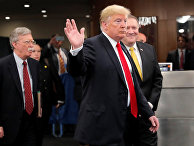Президент США Дональд Трамп в штаб-квартире ООН перед началом Генеральной ассамблеи Президент США Дональд Трамп в штаб-квартире ООН перед началом Генеральной ассамблеи